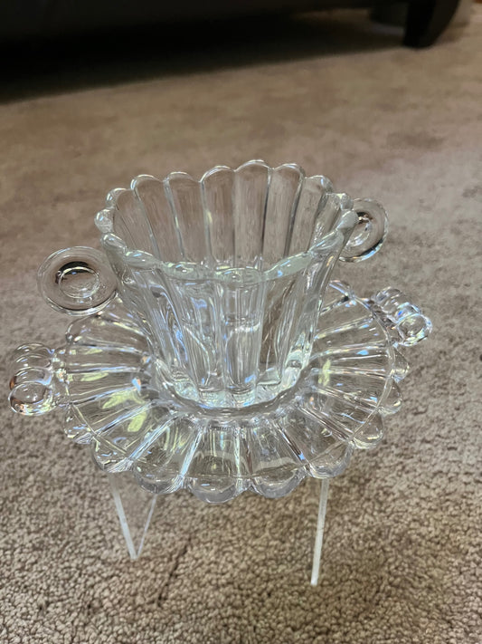 Vintage Heisey dish and saucer