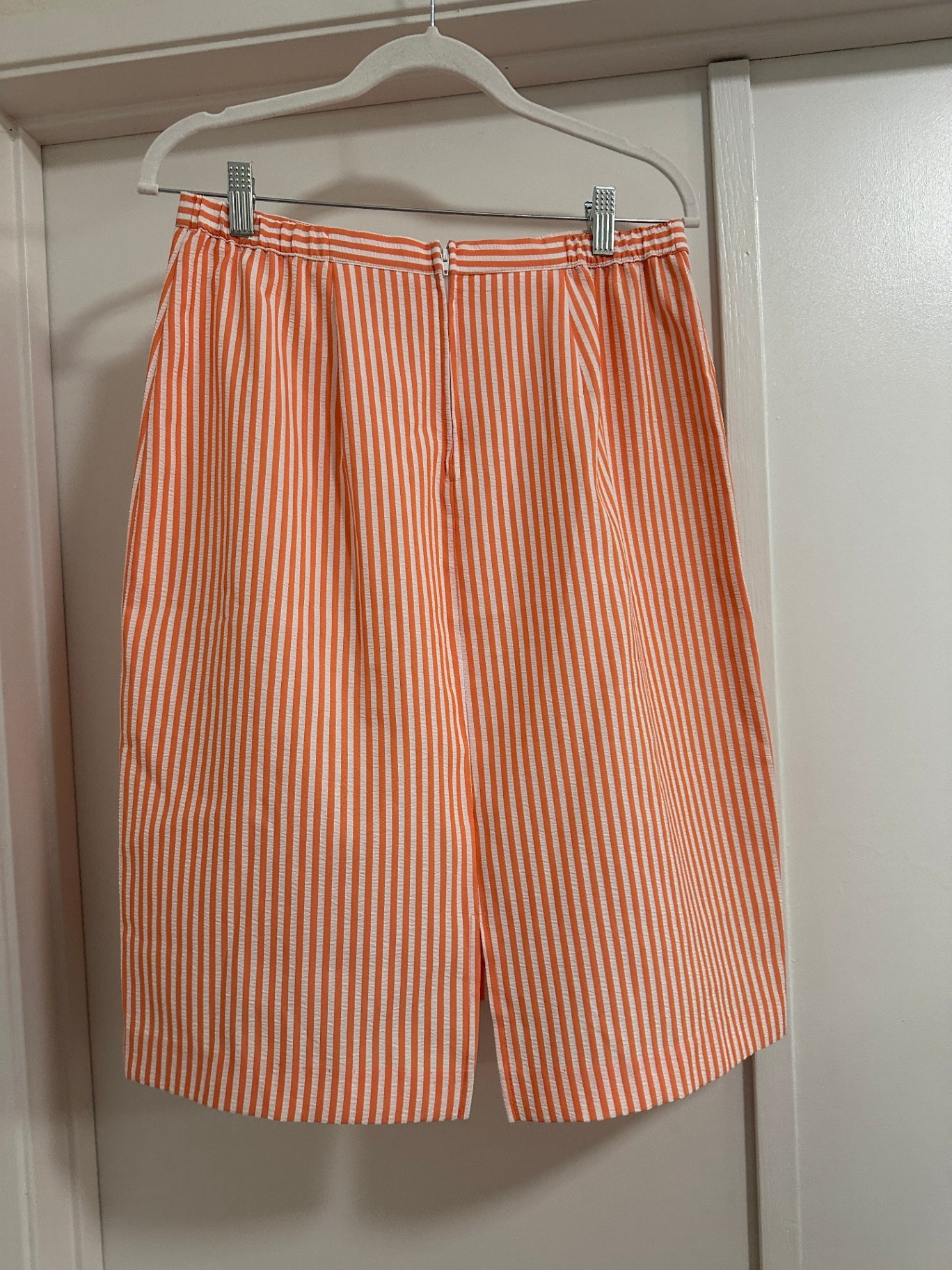 1960's Orange Striped Skirt