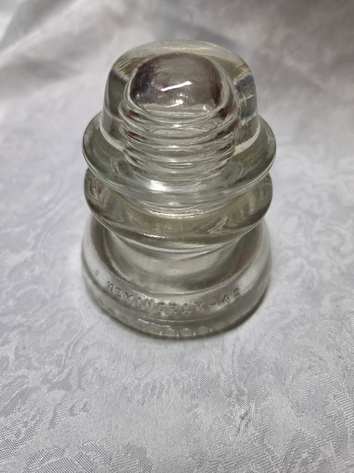 Hemingray-42 Clear Vintage Glass Insulator