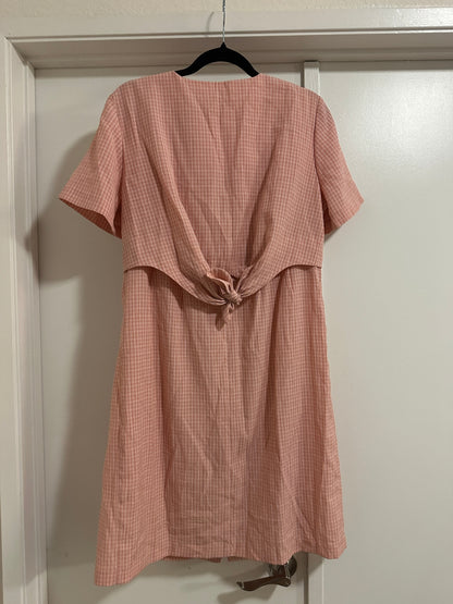 1990's Pink Gingham Dress