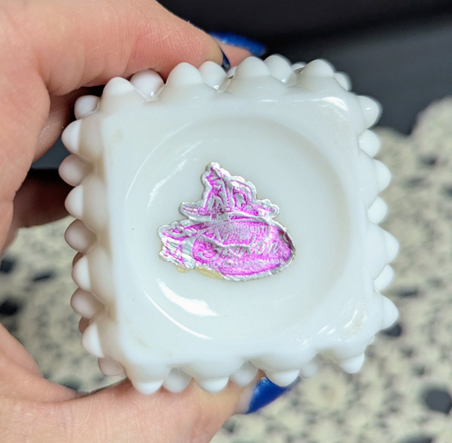 Vtg. Fenton Heavy Milk Glass Lighter