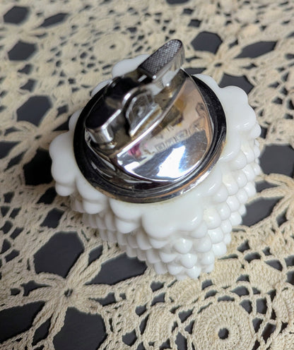 Vtg. Fenton Heavy Milk Glass Lighter