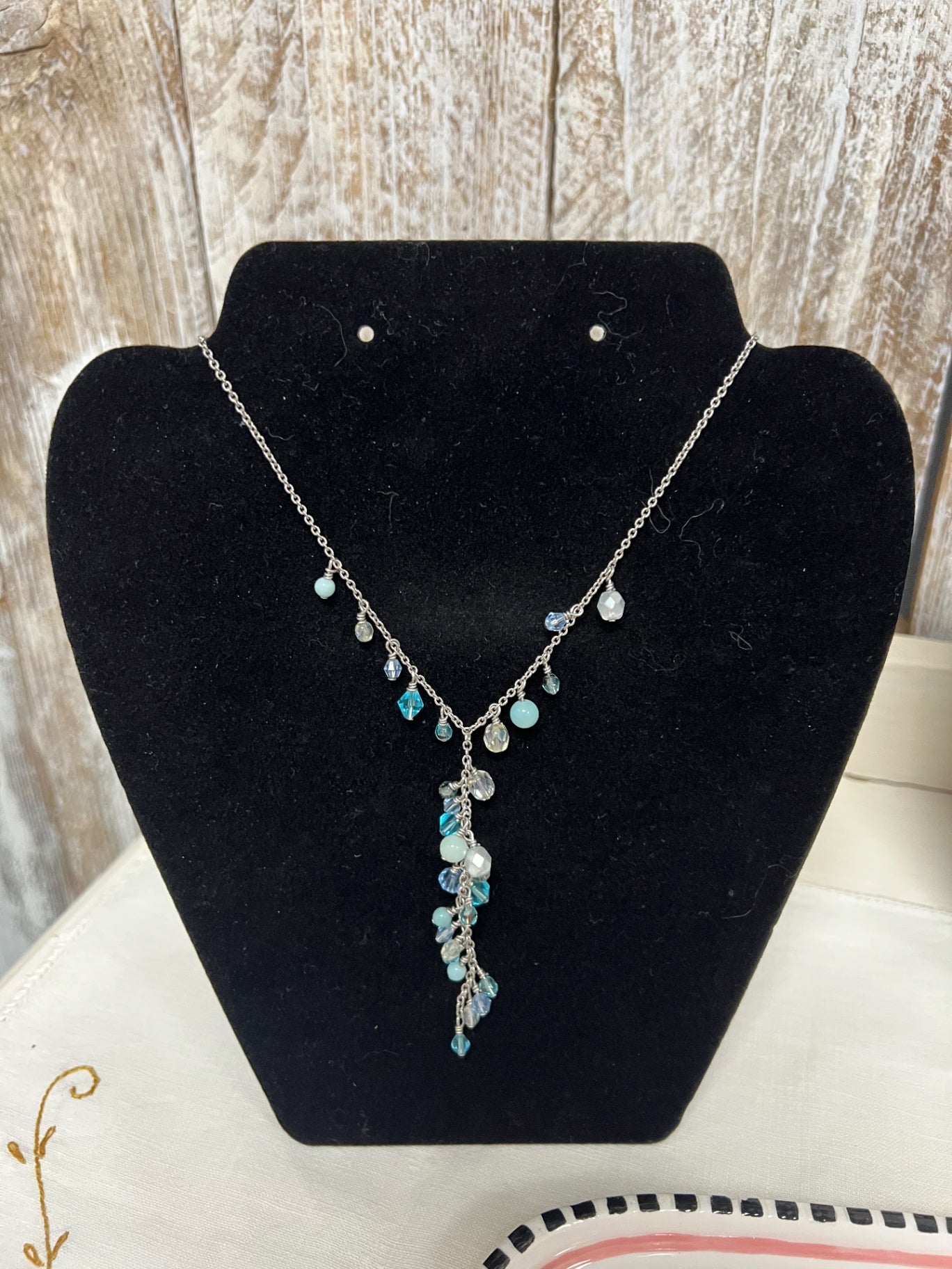 Lia Sophia Multicolor Lavalier Necklace
