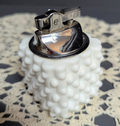 Vtg. Fenton Heavy Milk Glass Lighter
