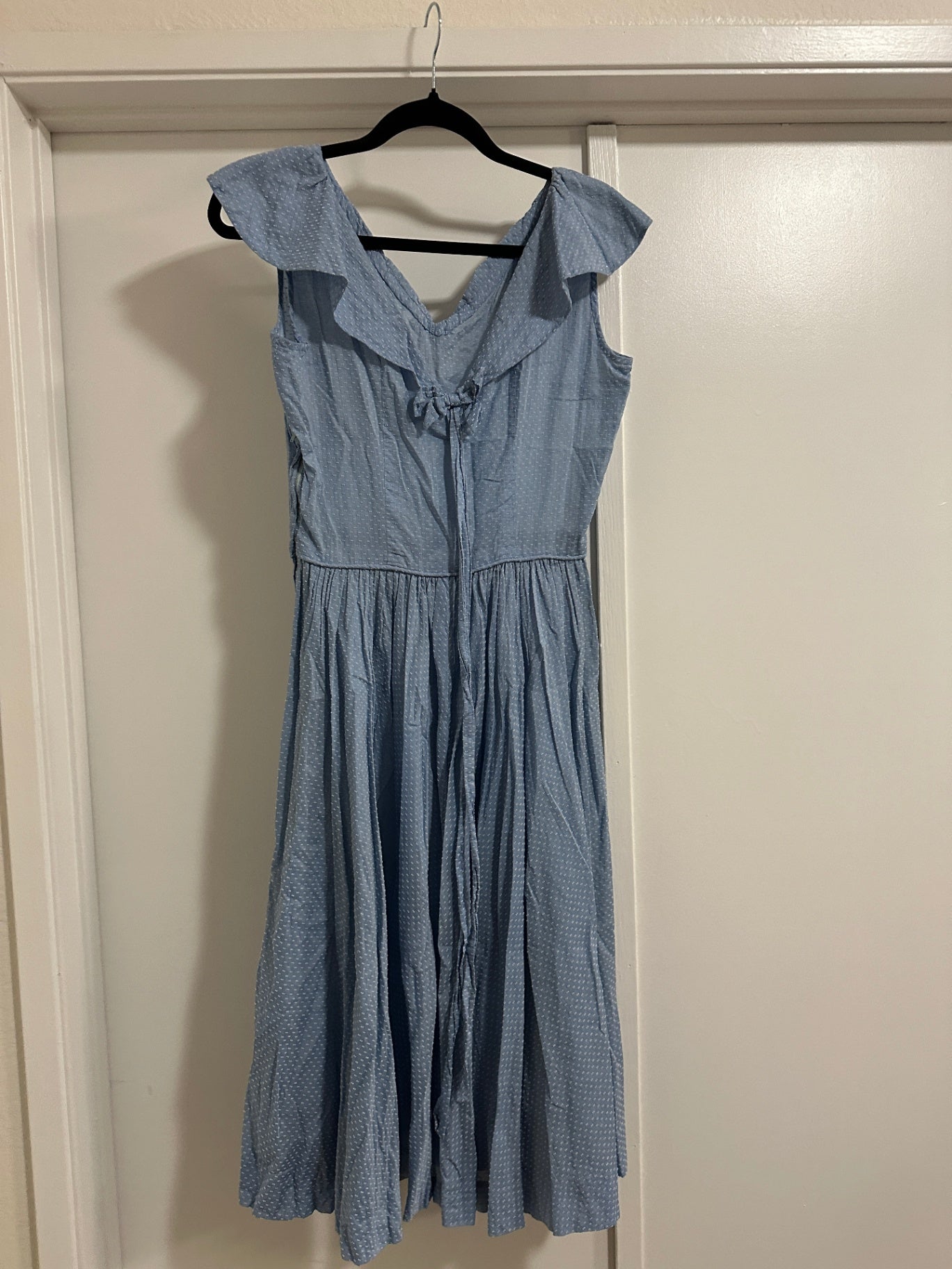 1930's Blue Swiss Dot Dress
