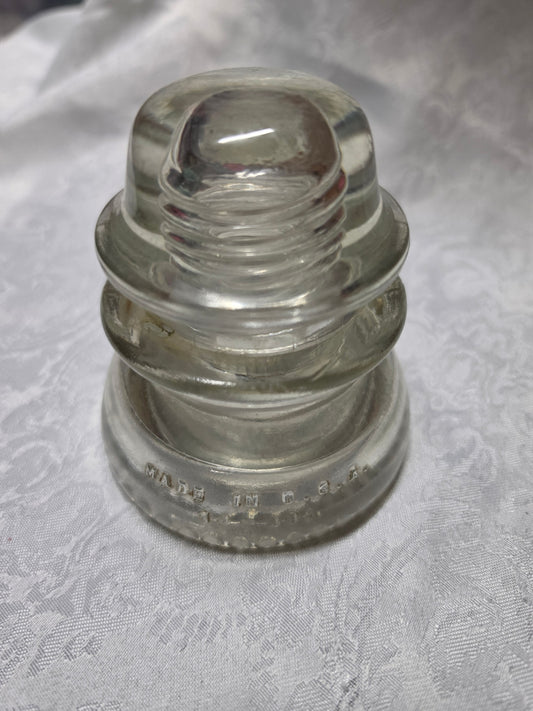 Hemingray-42 Clear Vintage Glass Insulator