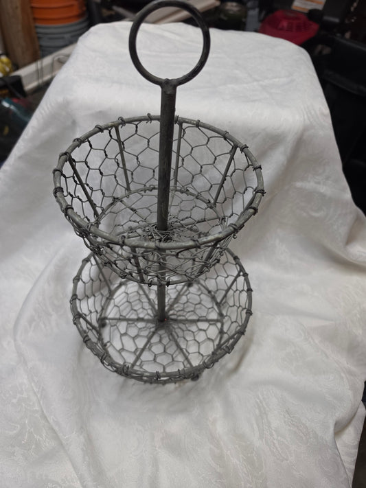 Farmhouse basket 2-tier