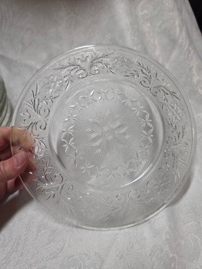 Vintage Anchor Hocking clear glass plate