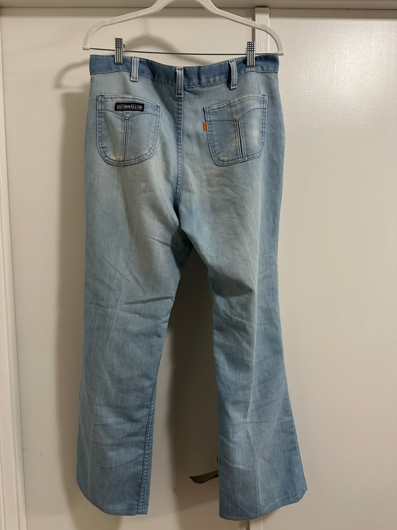 1960's Orange tab Levi's Bellbottoms
