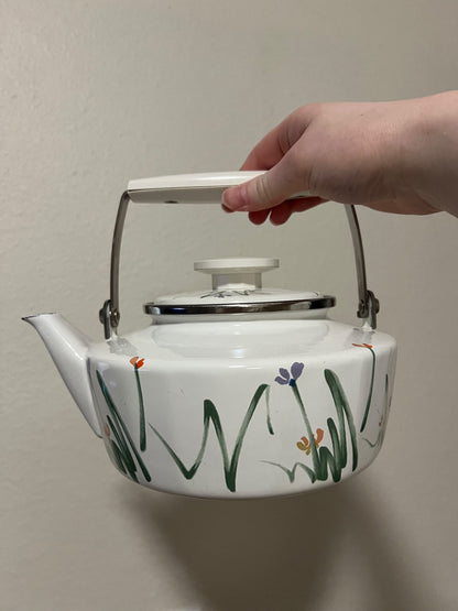 Vintage Mikasa Floral Painted Kettle