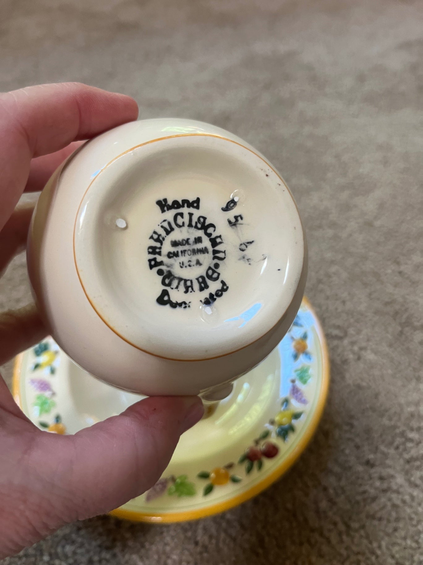 Franciscan Creamer with saucer