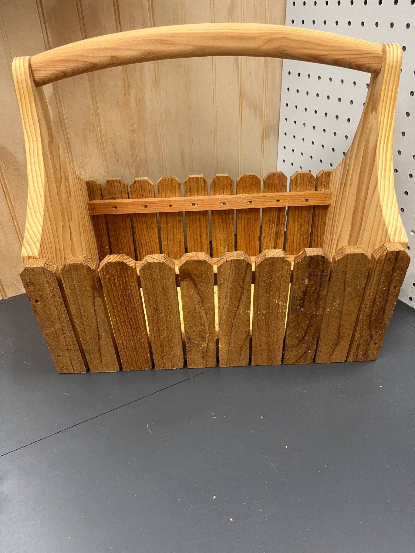 Handcrafted cedar garden tote