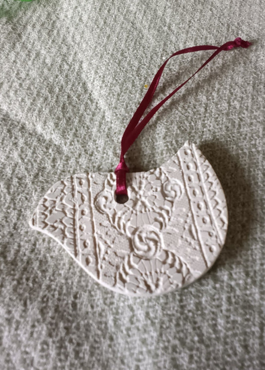 Embossed Porcelain Dove 