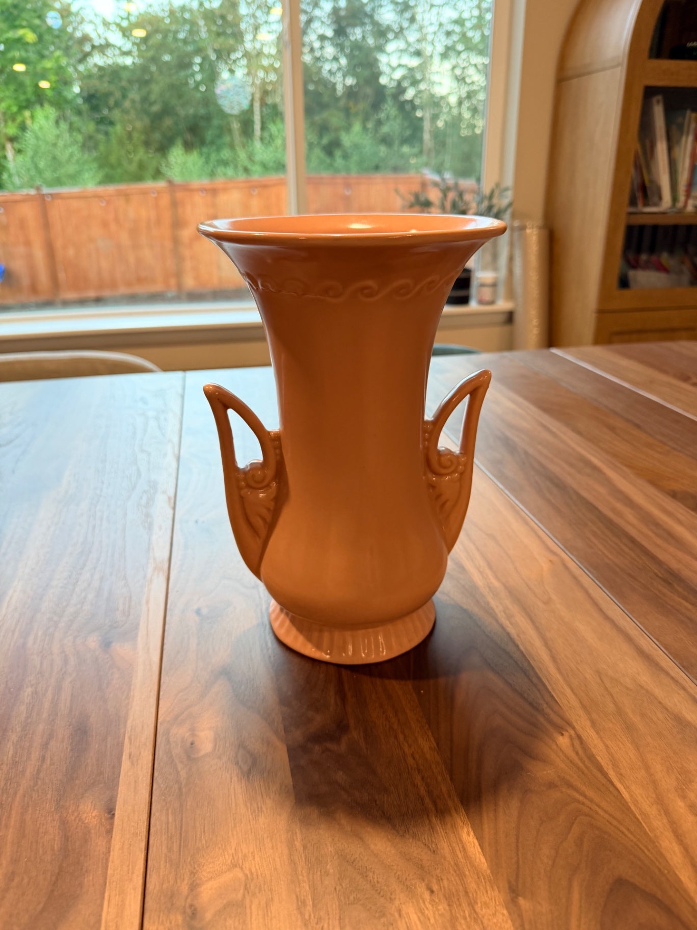 10" Pink Vase by Abingdon Pottery #115