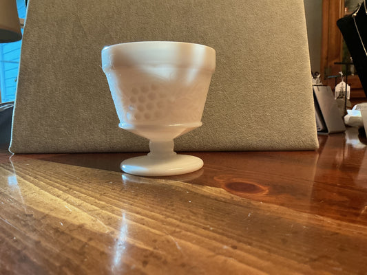 3 Anchor Hocking Milk Glass dessert bowl