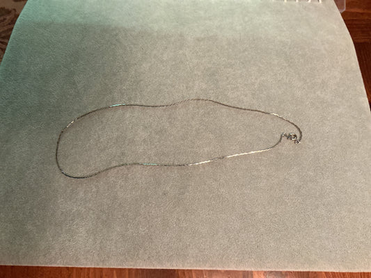 18” Silver link chain