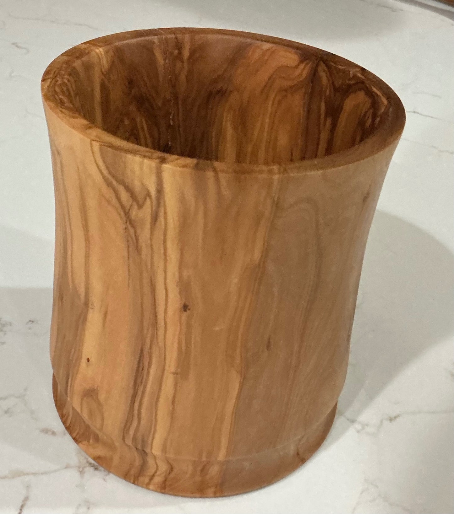 Handcrafted OLIVE WOOD CROCK