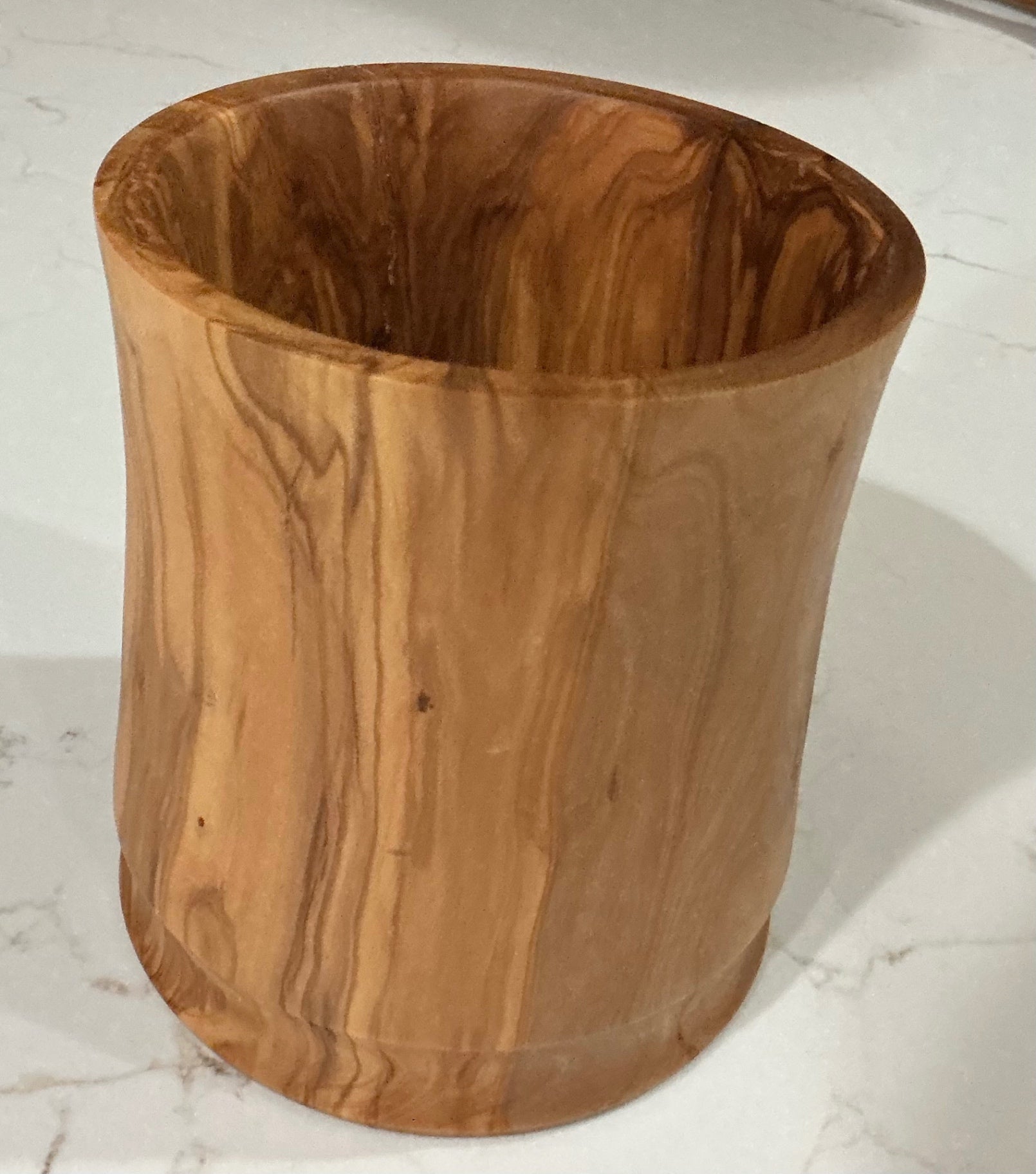 Handcrafted OLIVE WOOD CROCK