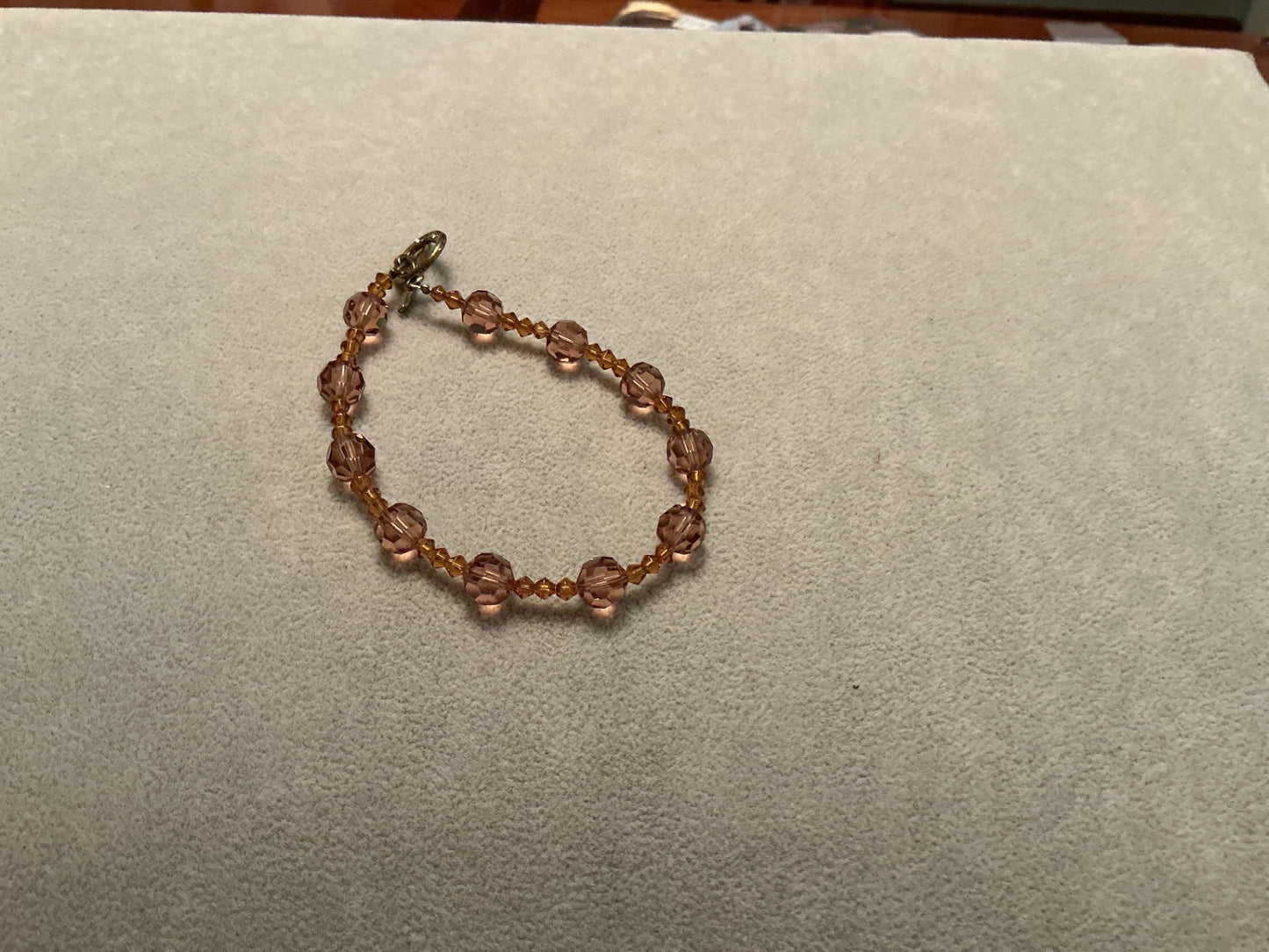 Amber crystal bracelet 