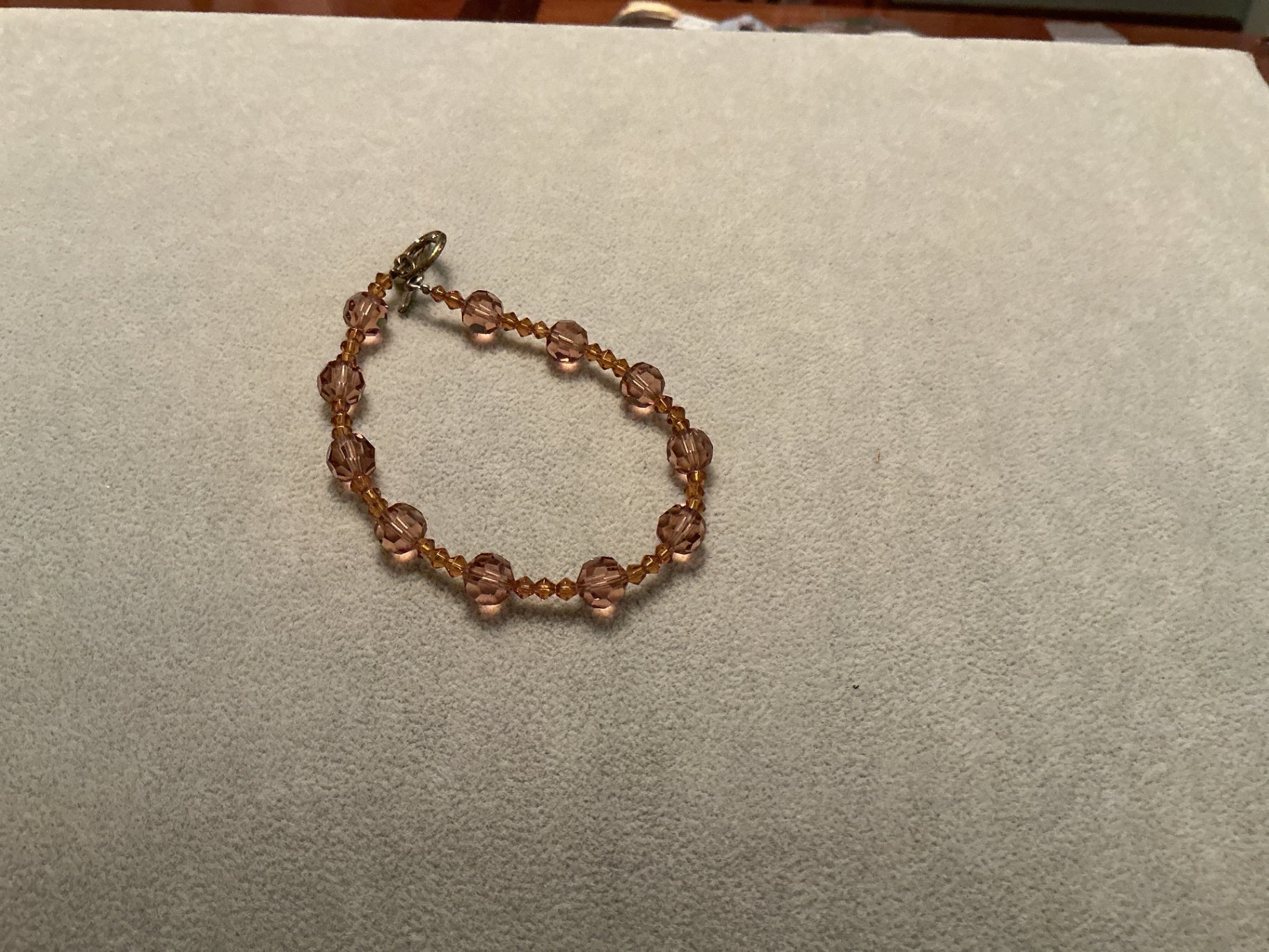 Amber crystal bracelet 