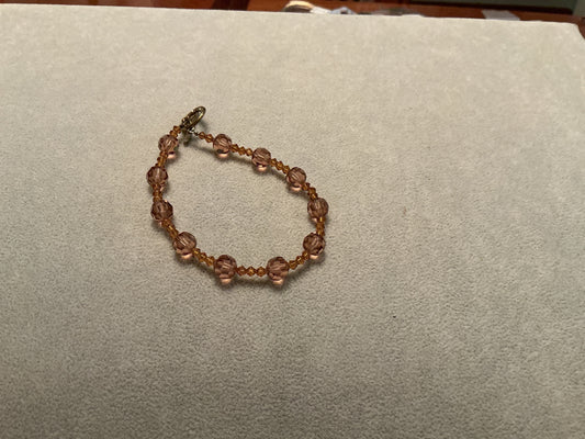 Amber crystal bracelet 