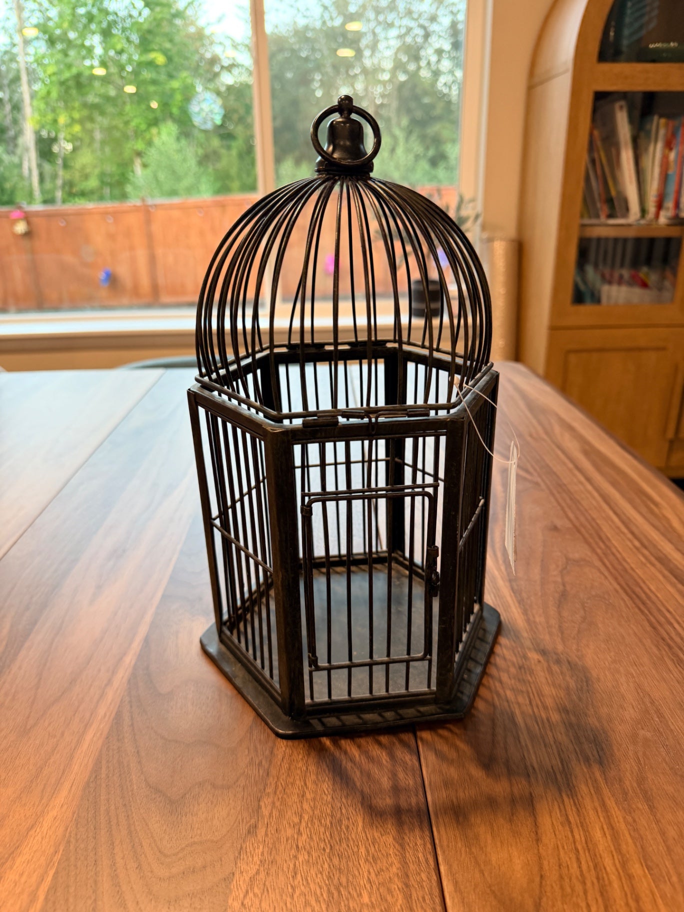 Black Metal 2-Door Bird Cage