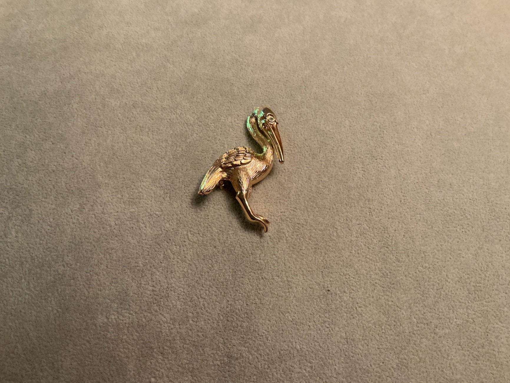 Lovely pelican brooch