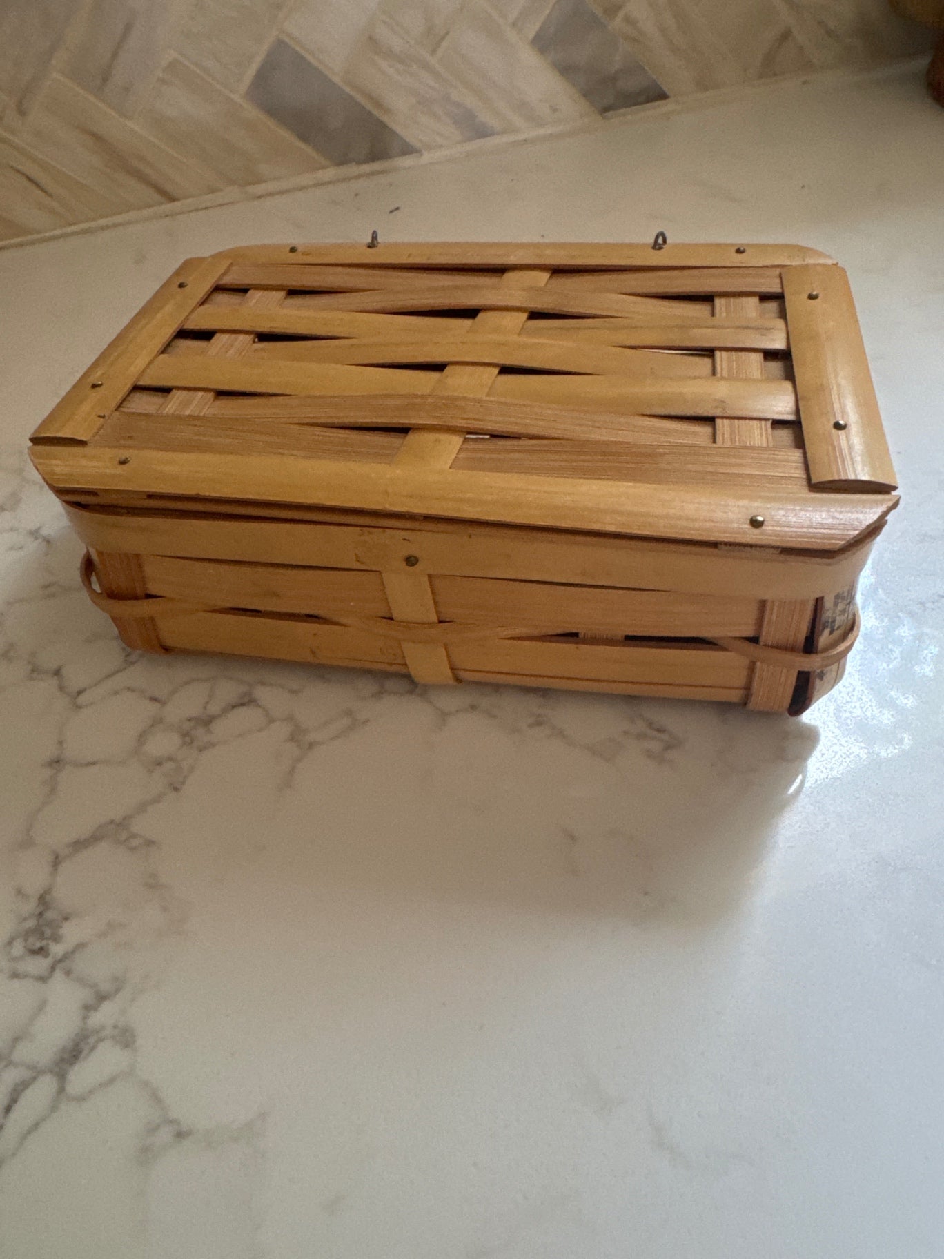 Small Lidded Trinket Basket