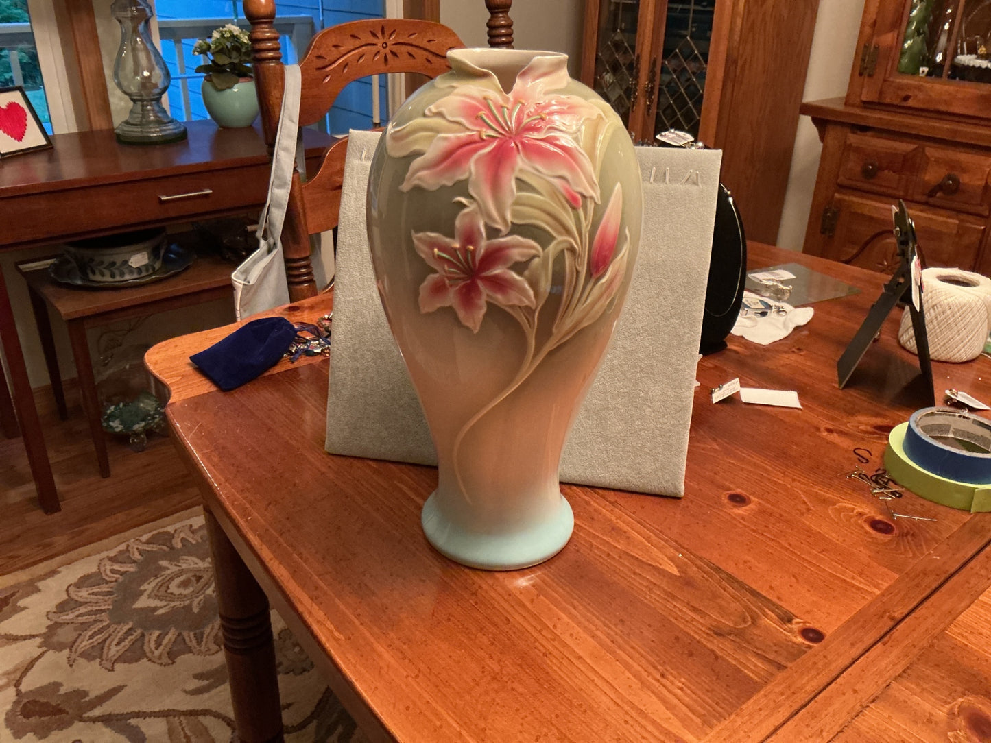 Franz Pink Lily vase