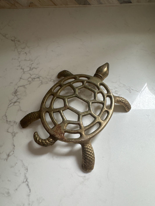 Brass Turtle Trivet
