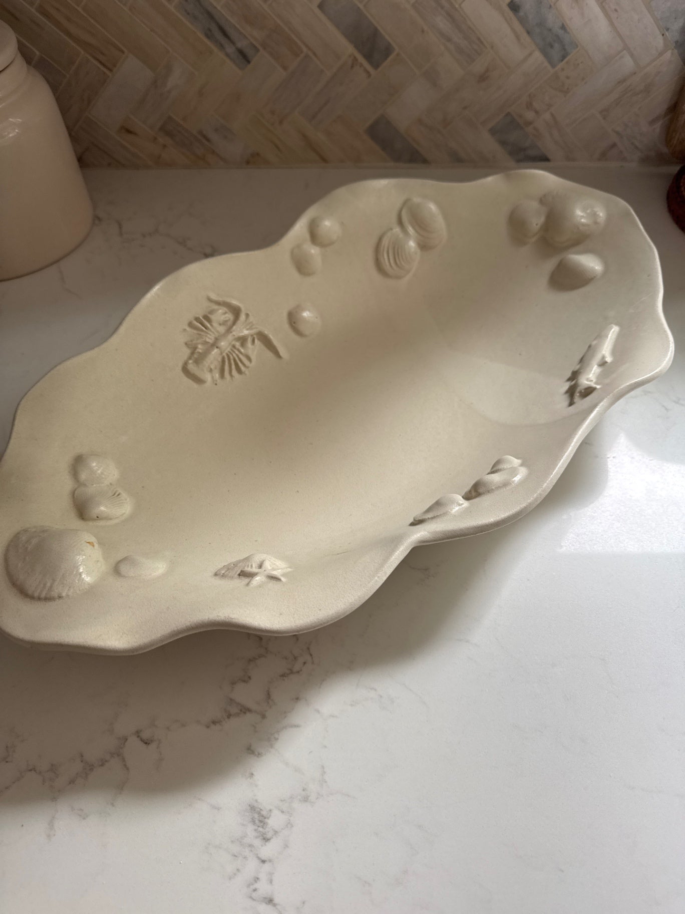 Pottery Bowl Beach Theme
