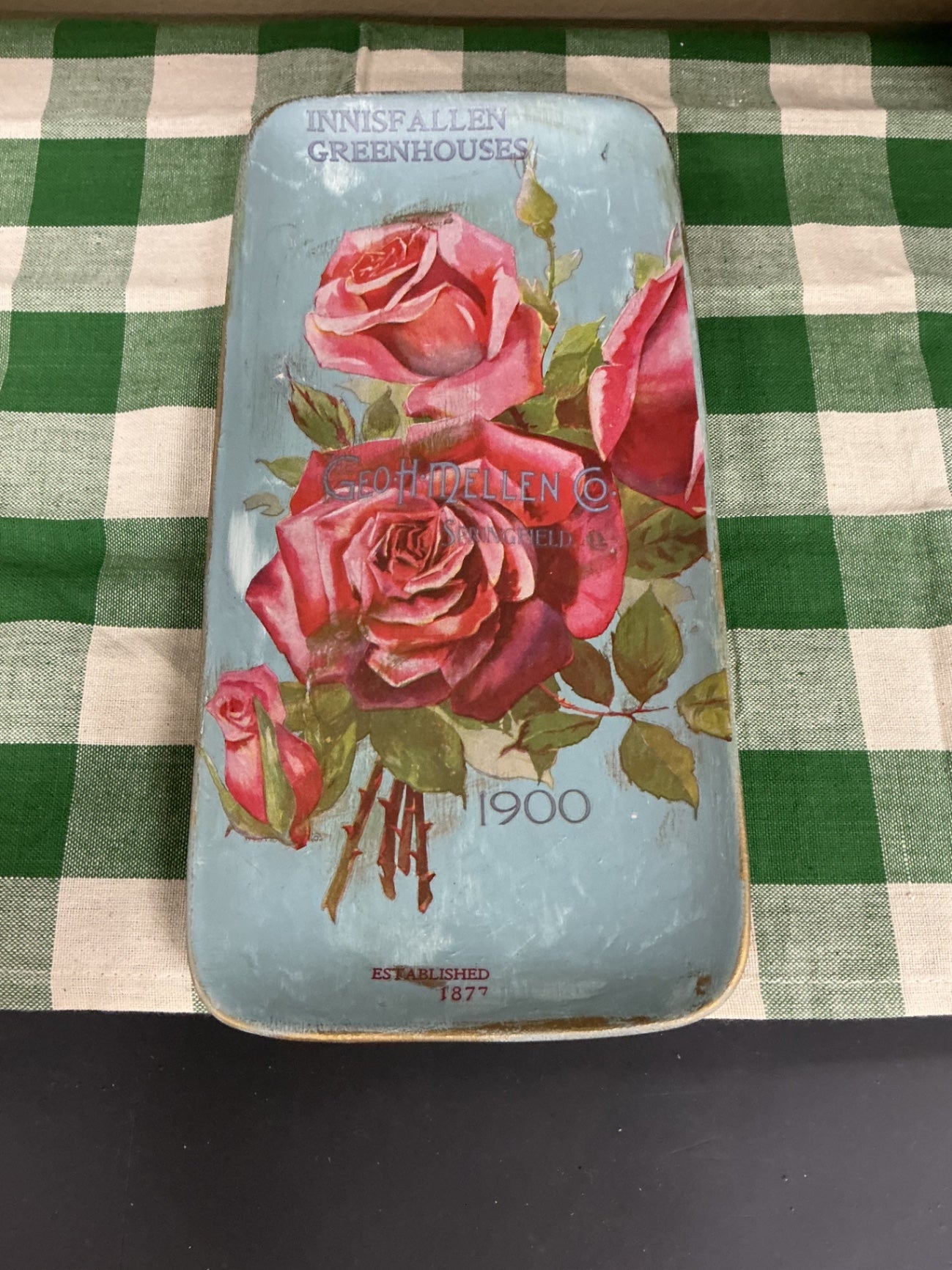 IOD rose tray