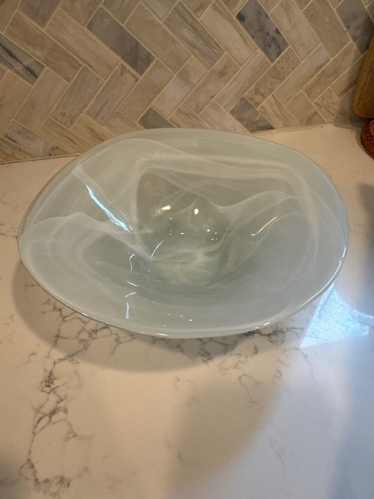 White Frosted Bowl