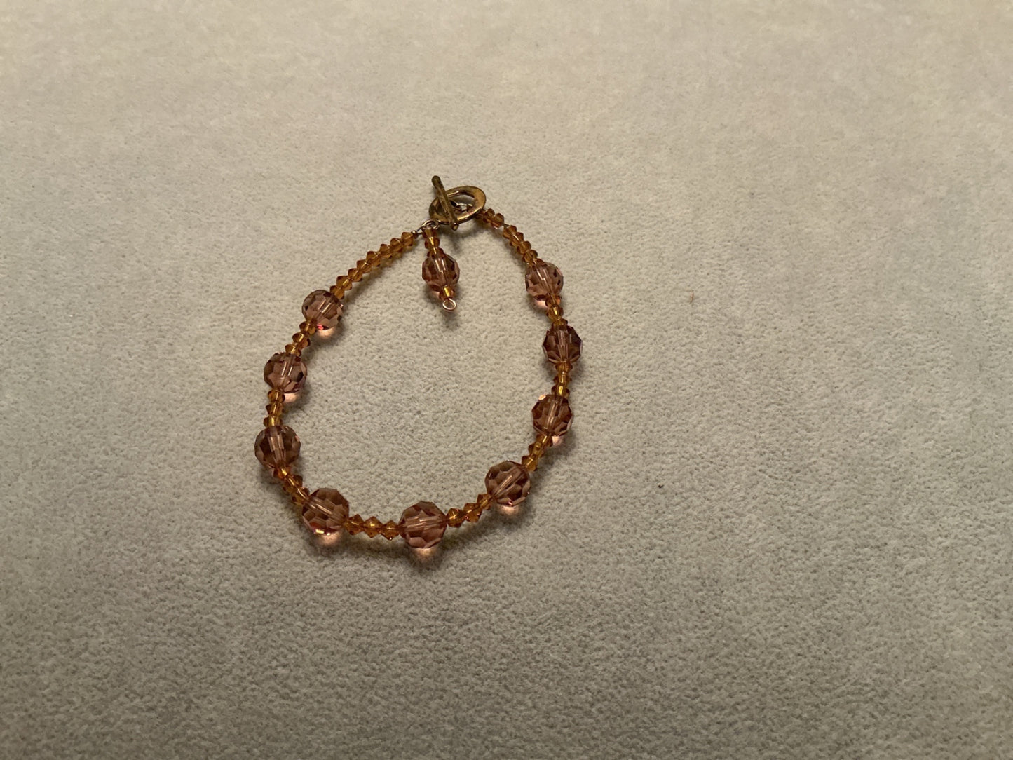 Amber crystal bracelet 