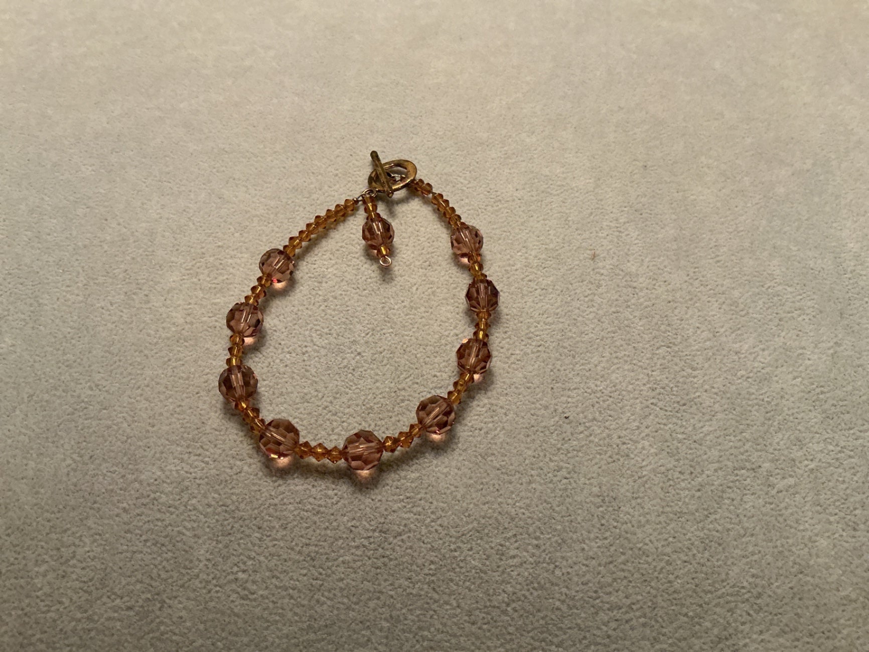 Amber crystal bracelet 