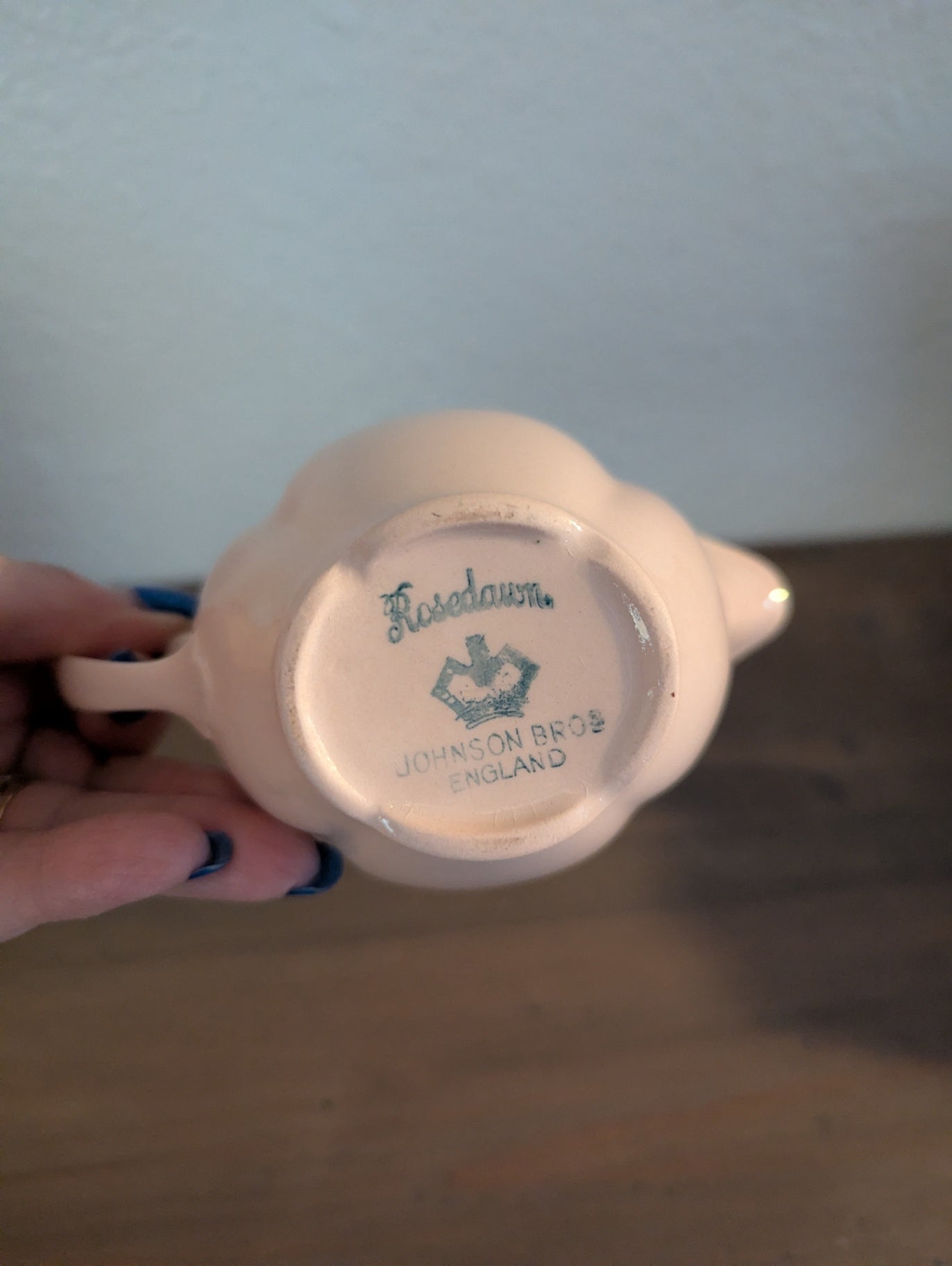 Vtg. Johnson Bros Rose Dawn Creamer