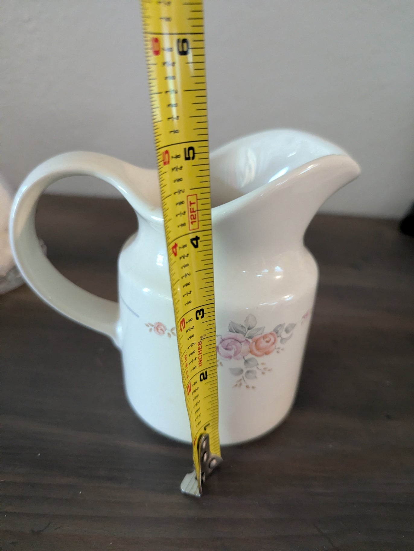 Vtg. Pfaltzgraff Stoneware Floral Creamer