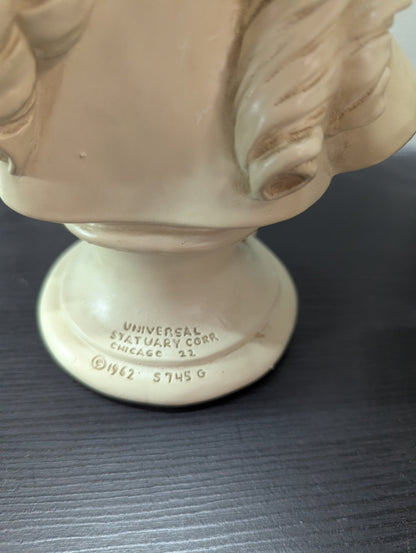 1950's Universal Statuary Corp. Boy & Girl Busts