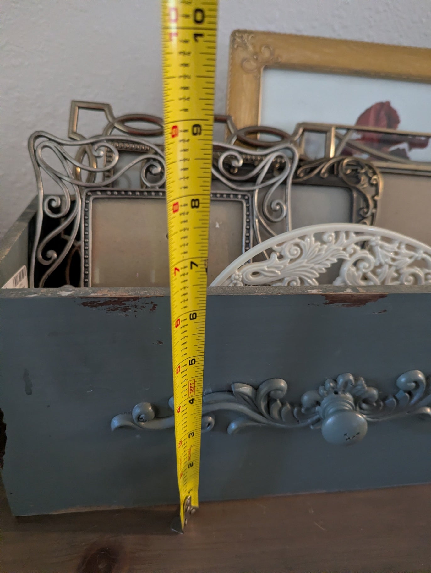 Distressed Decorative Wooden Storage Box