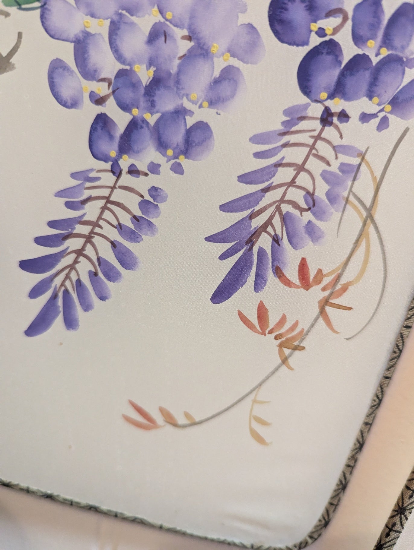 Vtg. Asian Hand-Painted Silk Wall Hangings