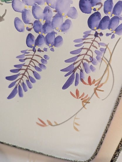 Vtg. Asian Hand-Painted Silk Wall Hangings