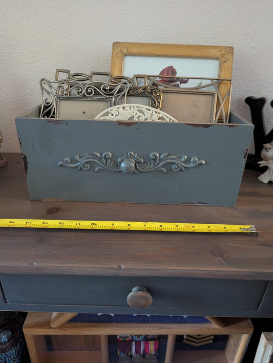 Distressed Decorative Wooden Storage Box
