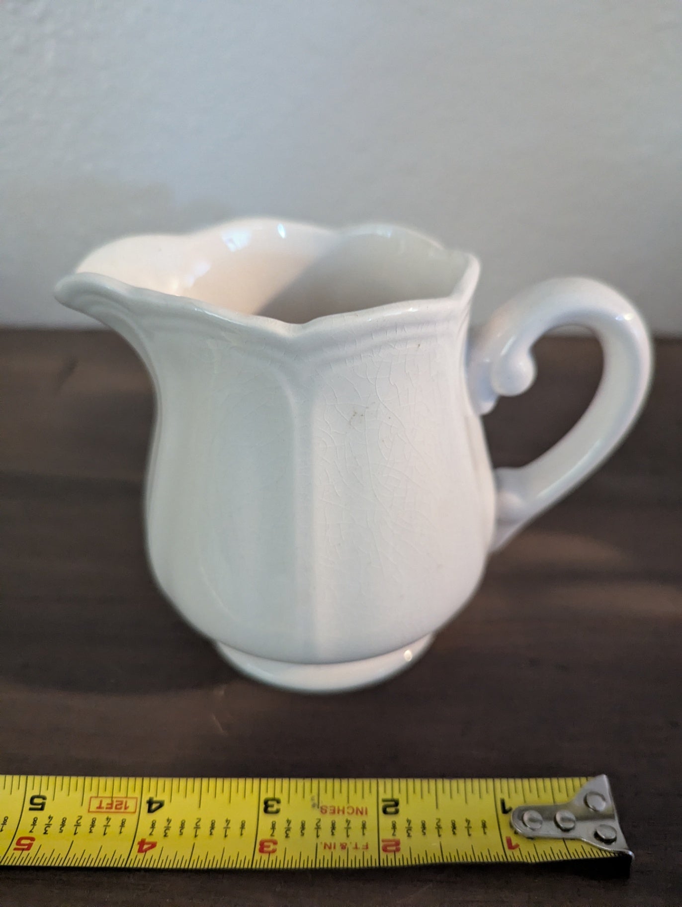 1960"s Federalist Ironstone White Creamer