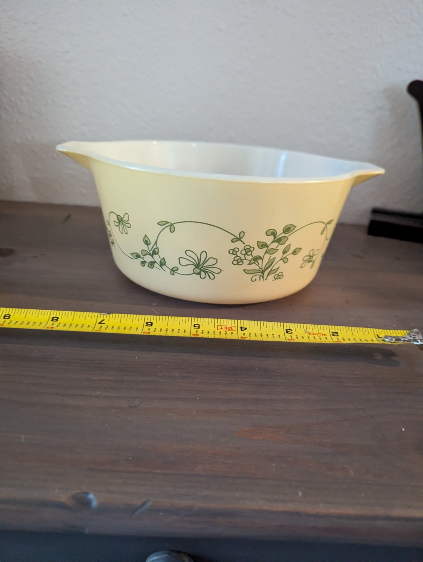 1980's Pyrex Shenandoah Casserole Yellow