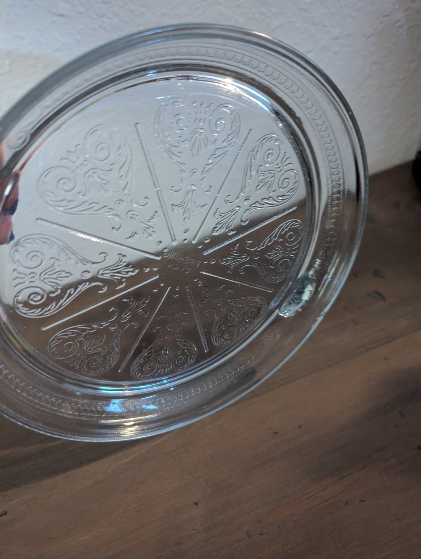 Vtg. Fire King Beautiful Glass Trivet by Anchor Hocking