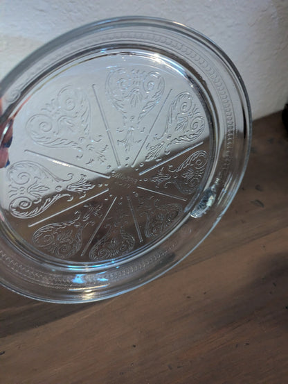 Vtg. Fire King Beautiful Glass Trivet by Anchor Hocking