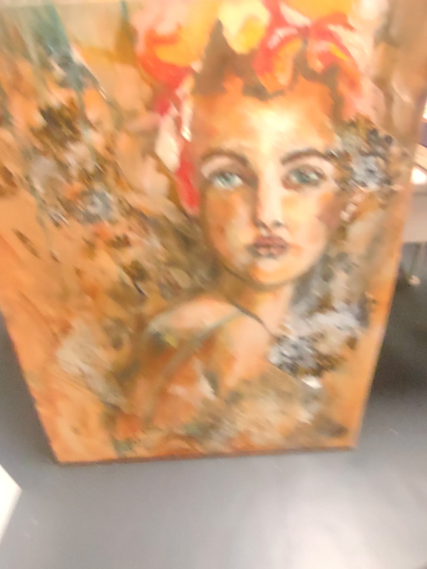 Painting Orange girl