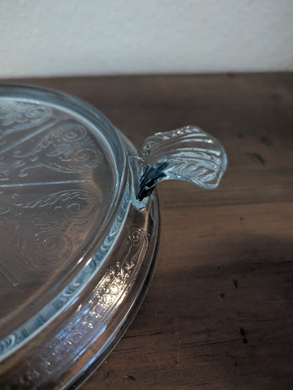 Vtg. Fire King Beautiful Glass Trivet by Anchor Hocking