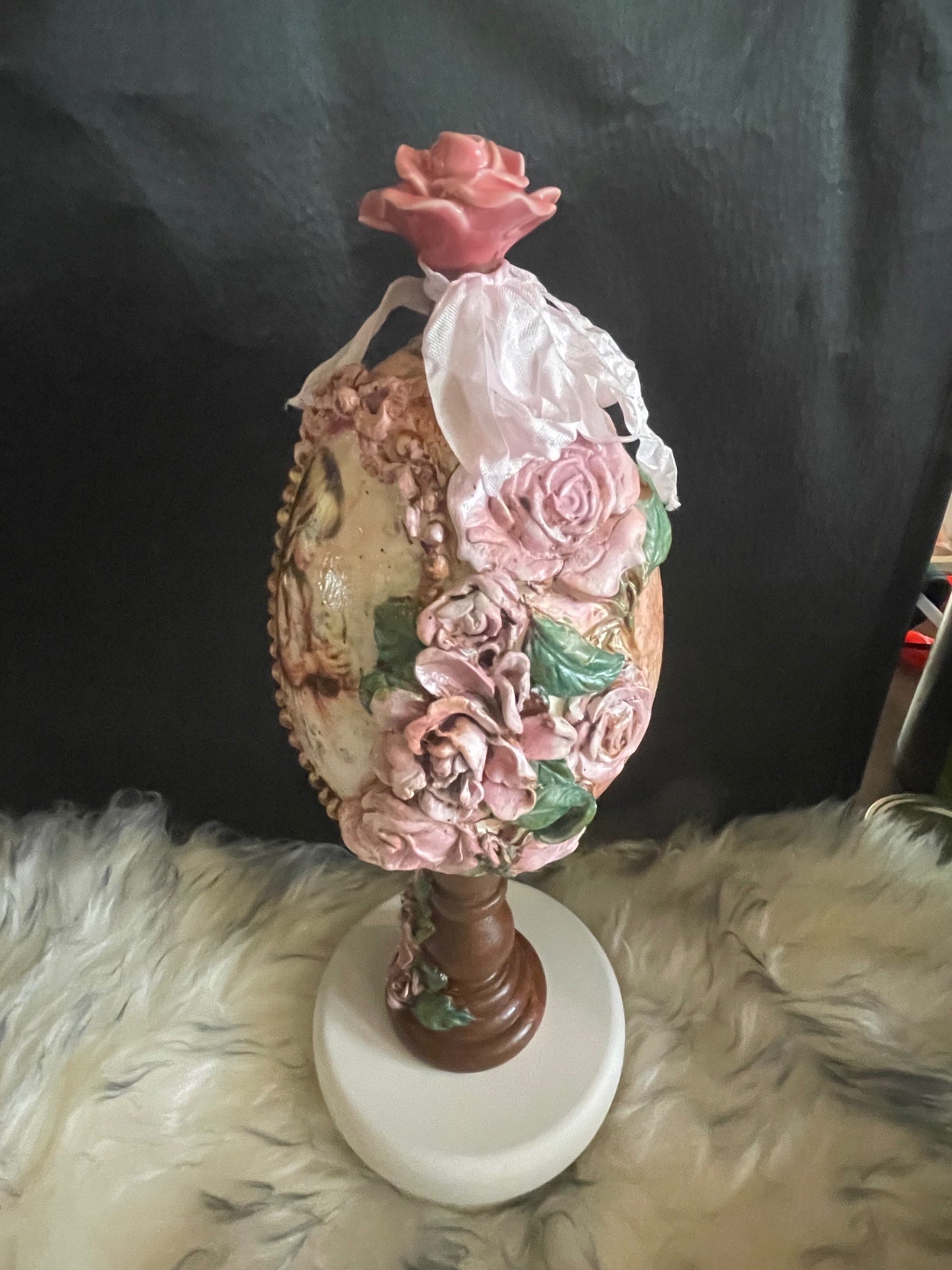 Designer little girl egg. 9inch high