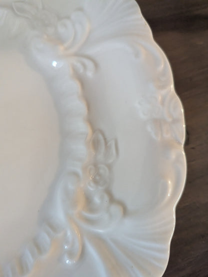 VTG. Homer Laughlin CCE-1 Scallop White Plate